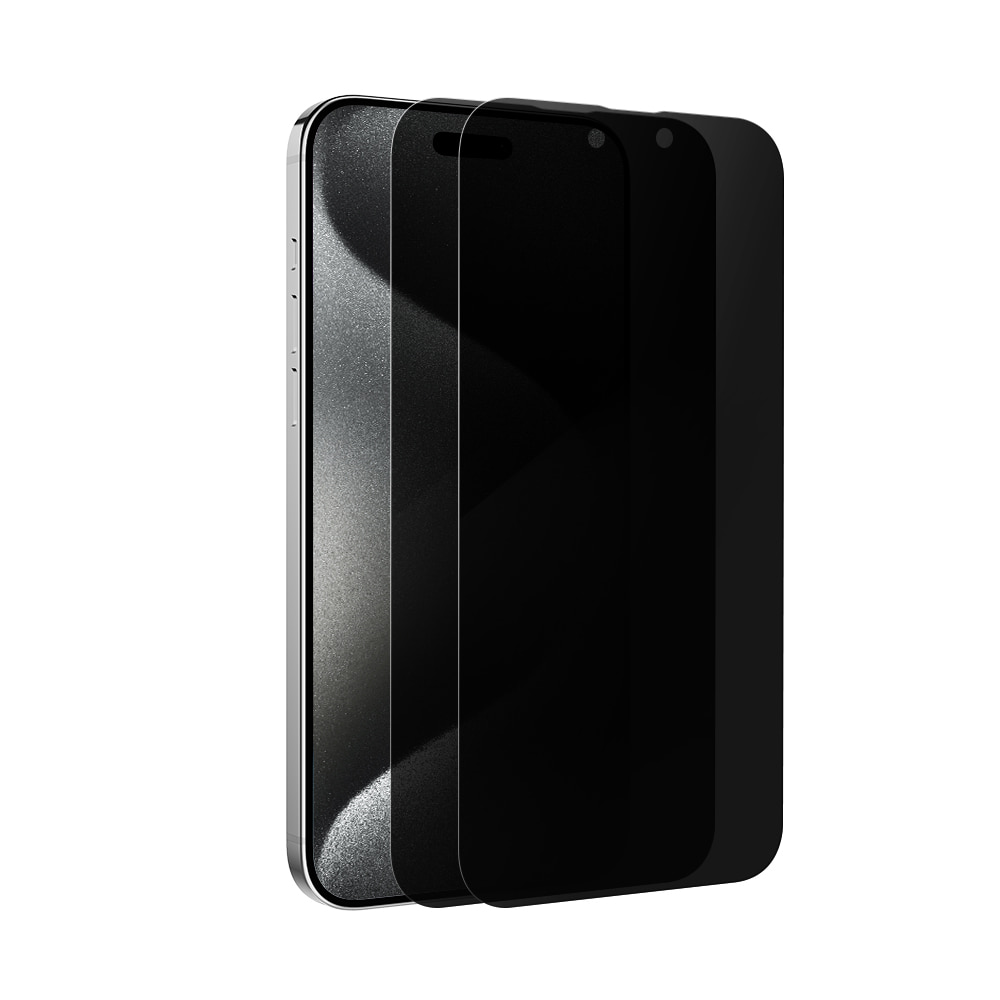 하이온 아이폰15 프로 맥스 플러스 P사생활보호 강화유리 액정보호 필름 1+1매