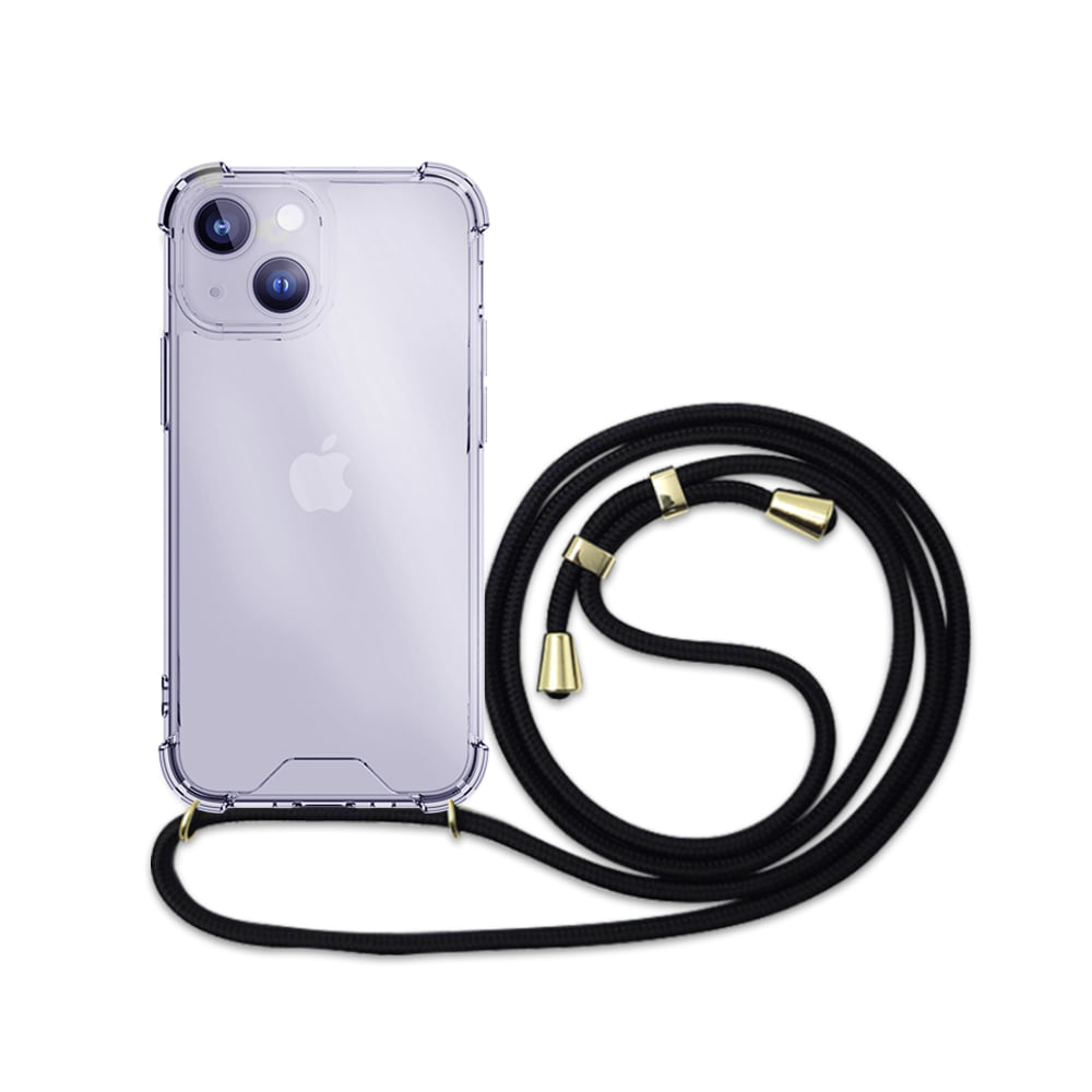 아이폰 14 프로 맥스 슬림 하드 넥클리스 변색방지 목걸이 투명 케이스 플러스
